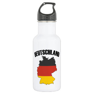 Deutschland Map - German Flag - Germany Travel 532 Ml Water Bottle