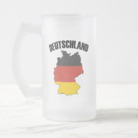 Deutschland Map - German Flag - Germany Travel