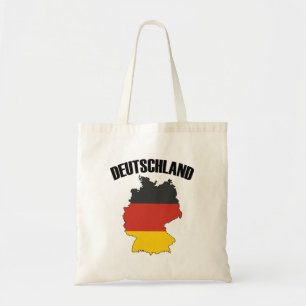 Deutschland Map - German Flag - Germany Travel Tote Bag