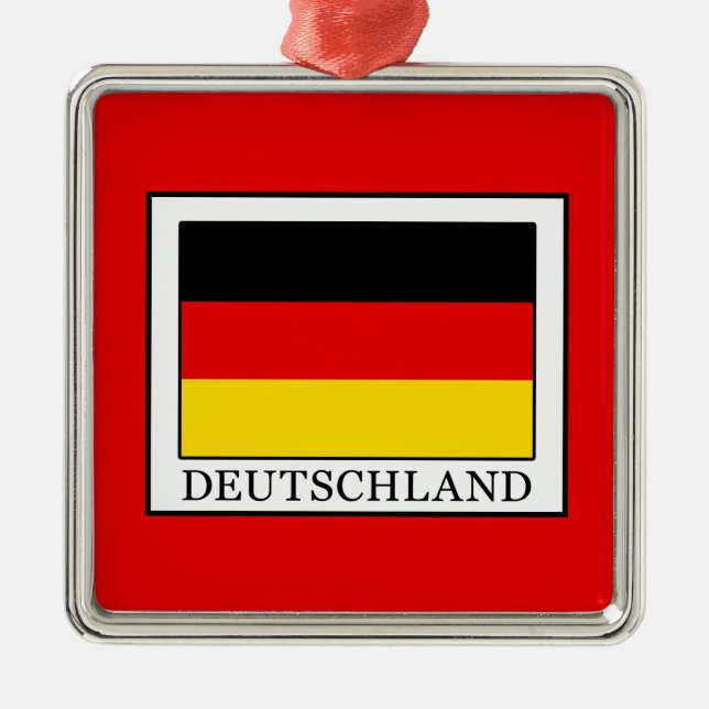 Deutschland Metal Tree Decoration (Front)