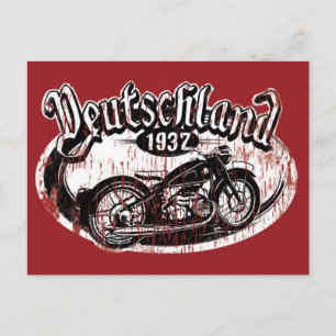 Deutschland Motowear Postcard