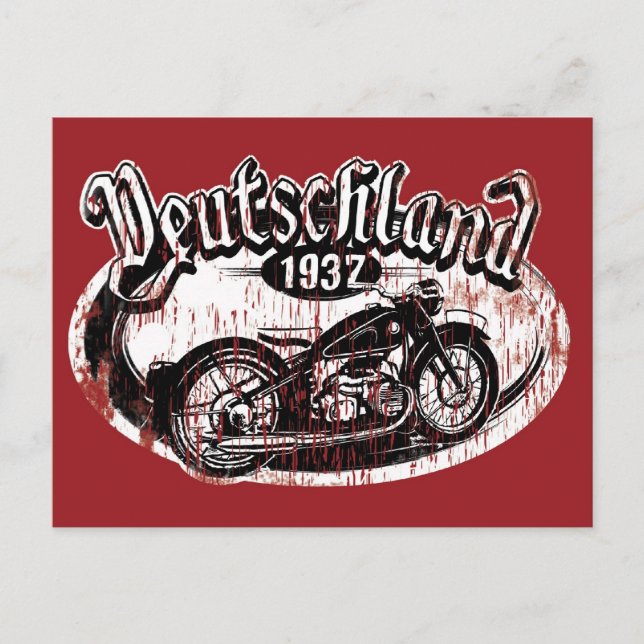 Deutschland Motowear Postcard (Front)