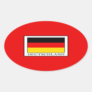 Deutschland Oval Sticker