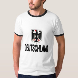 Deutschland Soccer Fußball Eagle Ringer T-shirt