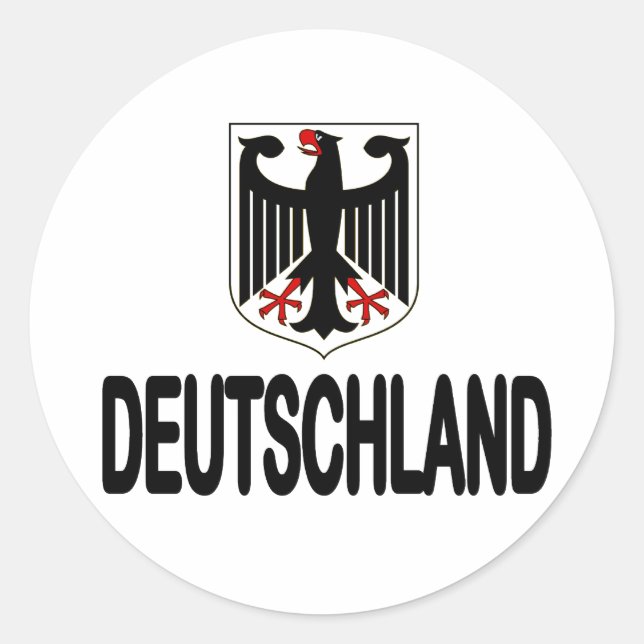 Deutschland Soccer Fußball Eagle Stickers (Front)