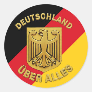 Deutschland Über Alles Classic Round Sticker