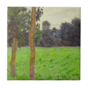Deux Arbres dans la Prairie Tile