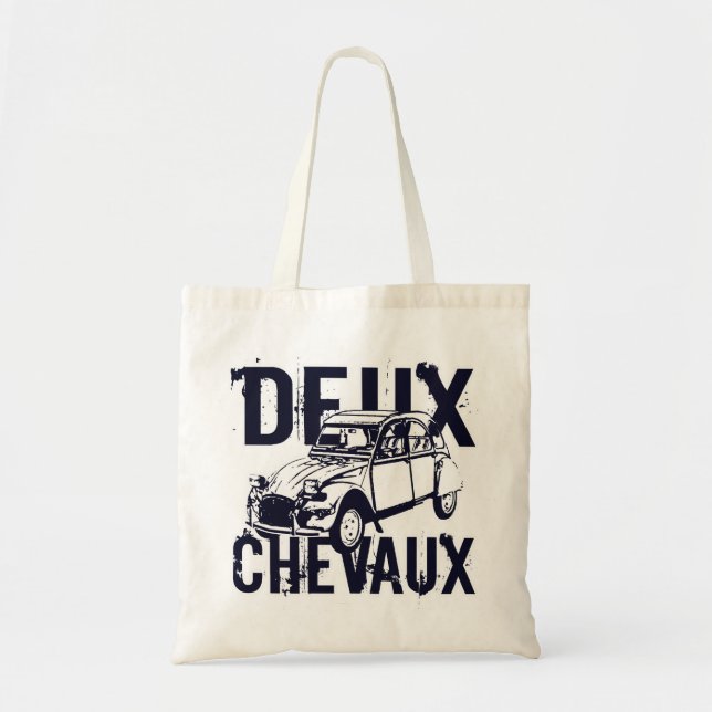 Deux Chevaux 2CV Tote Bag (Front)