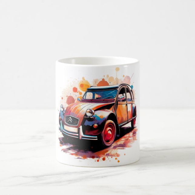 Deux chevaux car coffee mug (Center)