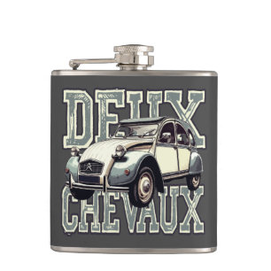 Deux Chevaux Hip Flask