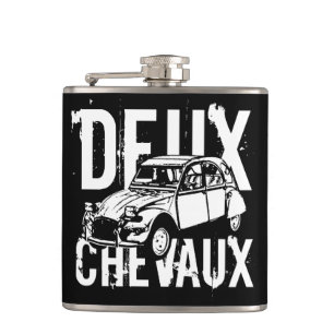 Deux Chevaux Hip Flask