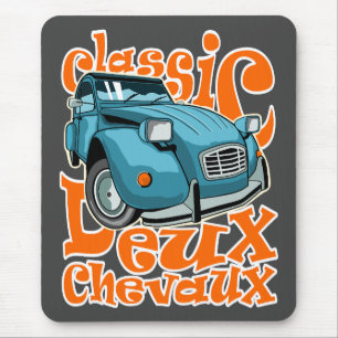 Deux Chevaux Mouse Mat