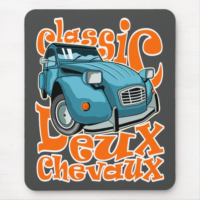 Deux Chevaux Mouse Mat (Front)