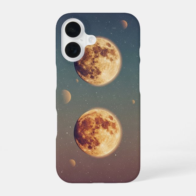 Deux Lunes Vintage iPhone 16 Case (Back)