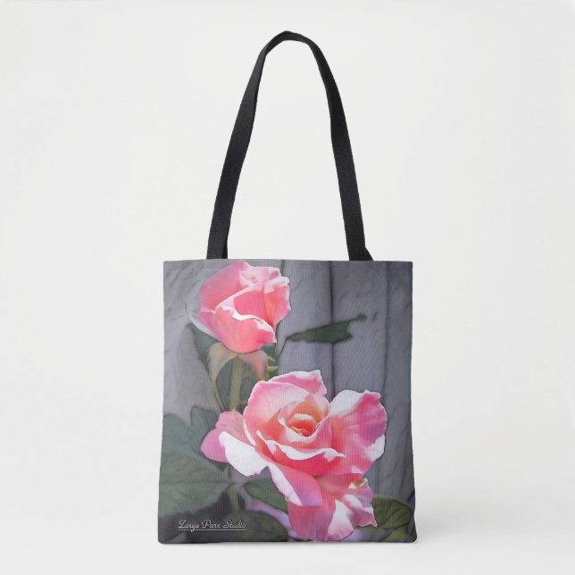 Deux Rose Tote Bag (Front)
