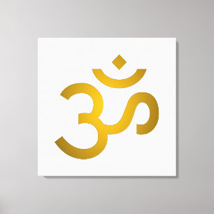 Devanagari om  canvas print