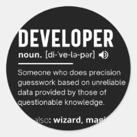 Developer Dictionary Definition Funny developers