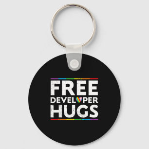 Developer Hugs Suprt Lgbt Proud Parades Rainbow Fl Key Ring