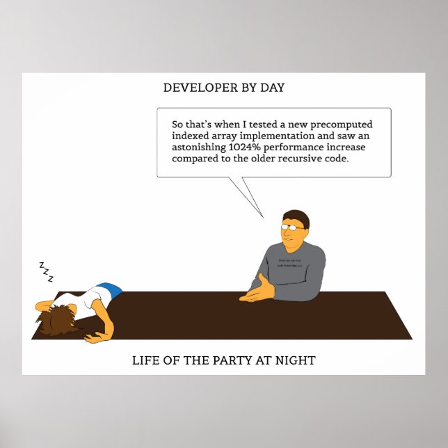 Developer Party Poster (Front)