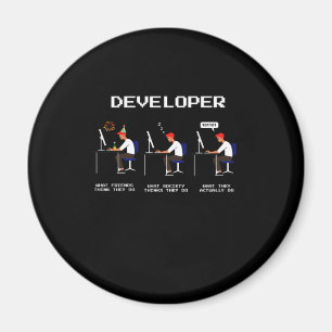 Developer Programmer Coder Computer Nerd Geek gift Magnet