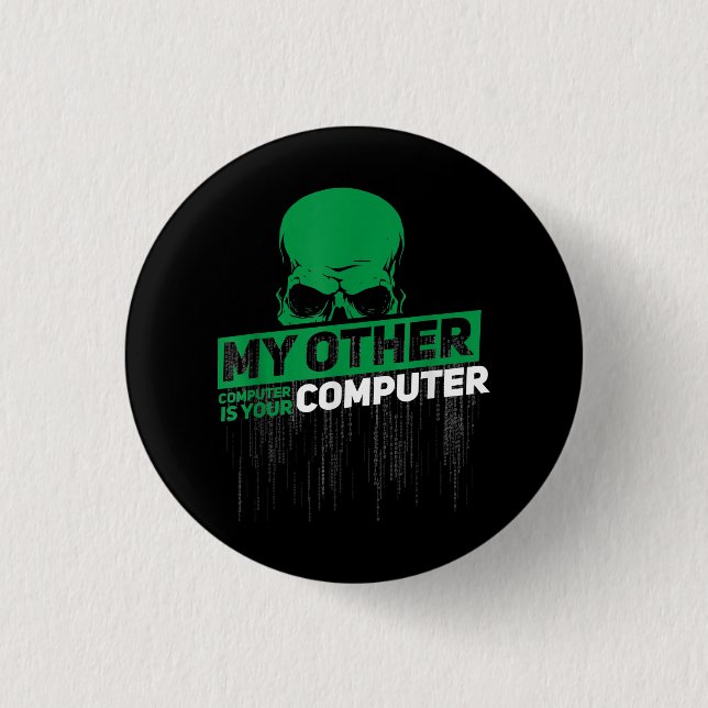 Developer Sysadmin Engineer Hacker Nerd Admin Code 3 Cm Round Badge (Front)