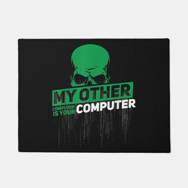 Developer Sysadmin Engineer Hacker Nerd Admin Code Doormat (Front)