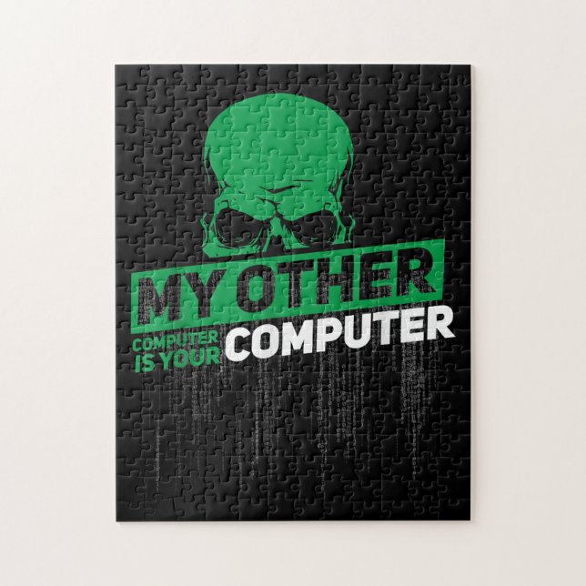 Developer Sysadmin Engineer Hacker Nerd Admin Code Jigsaw Puzzle (Vertical)