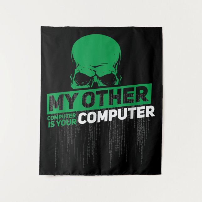 Developer Sysadmin Engineer Hacker Nerd Admin Code Tapestry (Front)