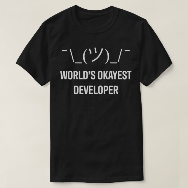Developer World Okayest Developer  T-Shirt (Design Front)