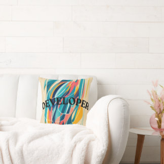 Developer's Abstract Vibe Cushion
