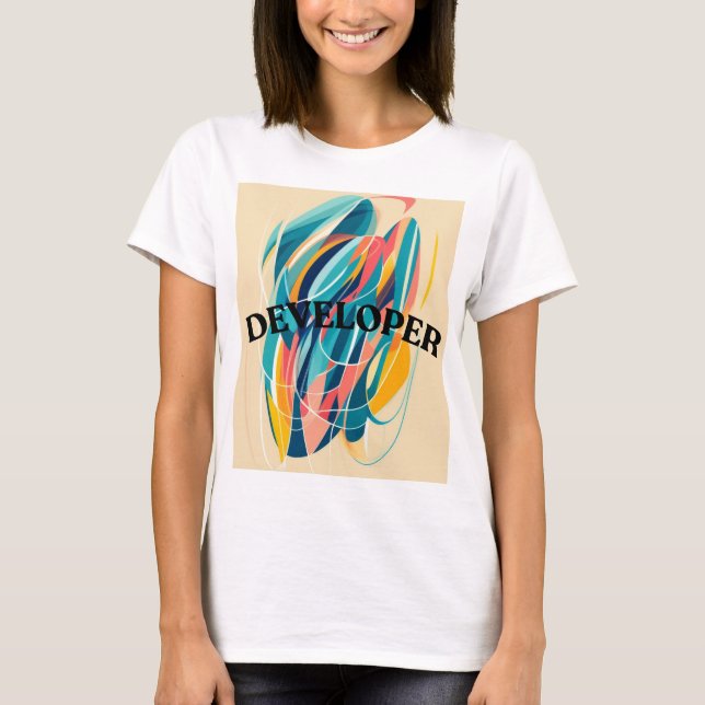 Developer's Abstract Vibe T-Shirt (Front)