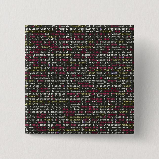 Developer's Terminal Pattern 15 Cm Square Badge (Front)