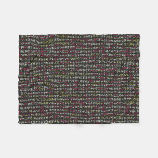 Developer's Terminal Pattern Fleece Blanket (Front (Horizontal))