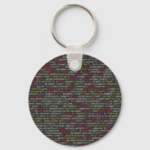 Developer's Terminal Pattern Key Ring