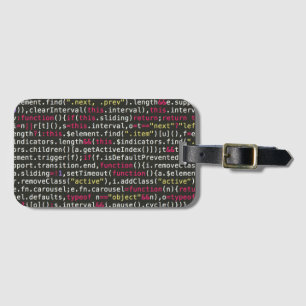 Developer's Terminal Pattern Luggage Tag