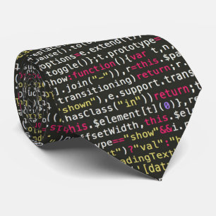 Developer's Terminal Pattern Tie