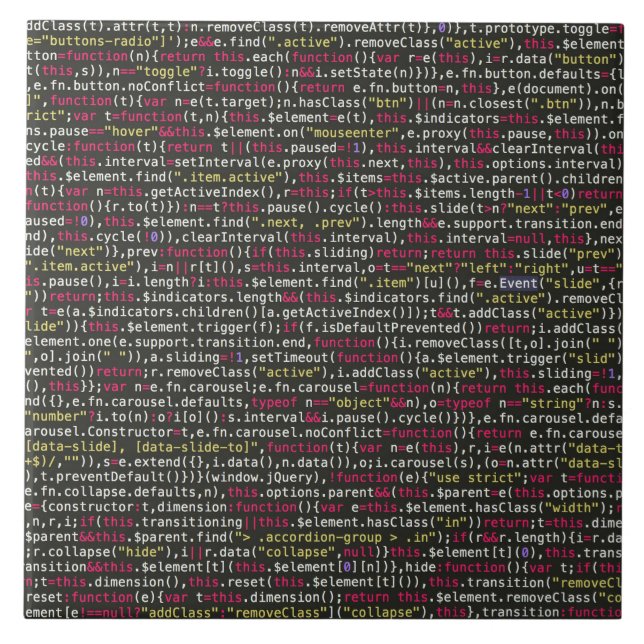 Developer's Terminal Pattern Tile (Front)