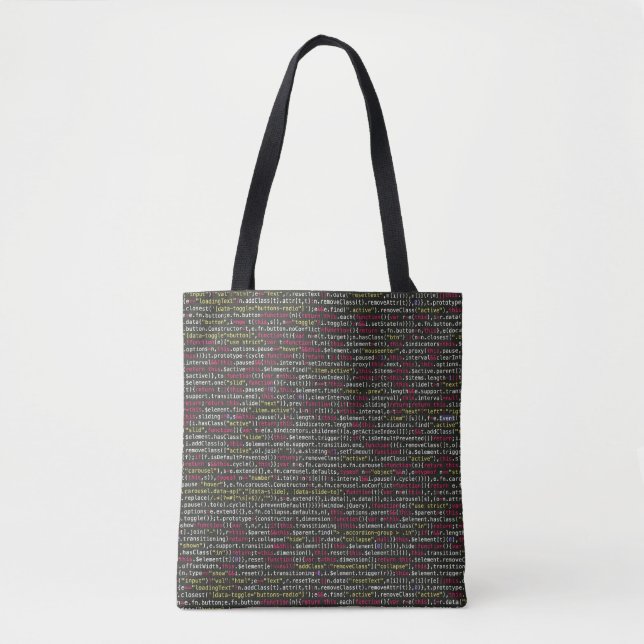 Developer's Terminal Pattern Tote Bag (Front)