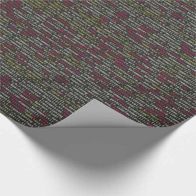 Developer's Terminal Pattern Wrapping Paper (Corner)