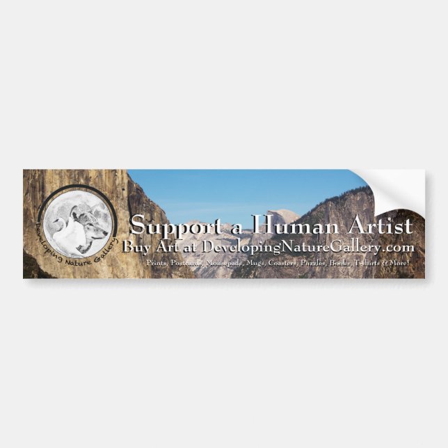 Developing Nature Gallery Bumper Sticker (Front)