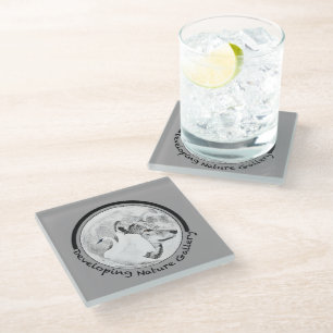 Developing Nature Gallery Logo Glass Coaster
