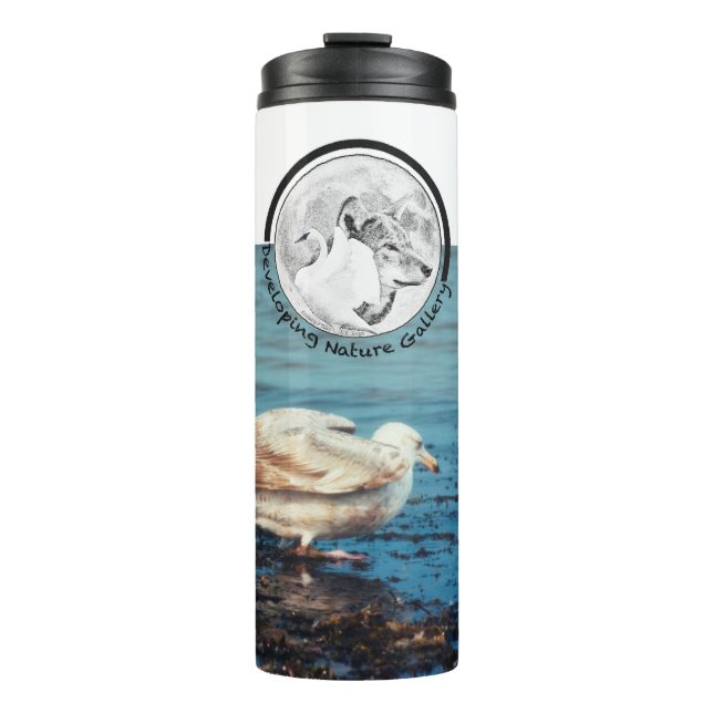 Developing Nature Gallery Logo & Seagull Thermal Tumbler (Front)