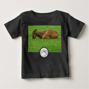 Developing Nature Gallery Logo & Sleeping Elk Calf Baby T-Shirt
