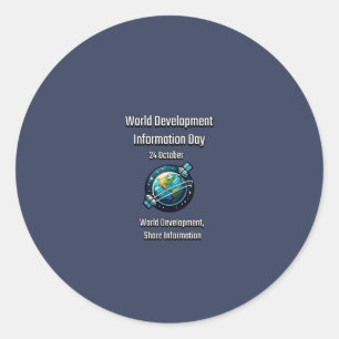 Development Information Day. Share Information. Classic Round Sticker