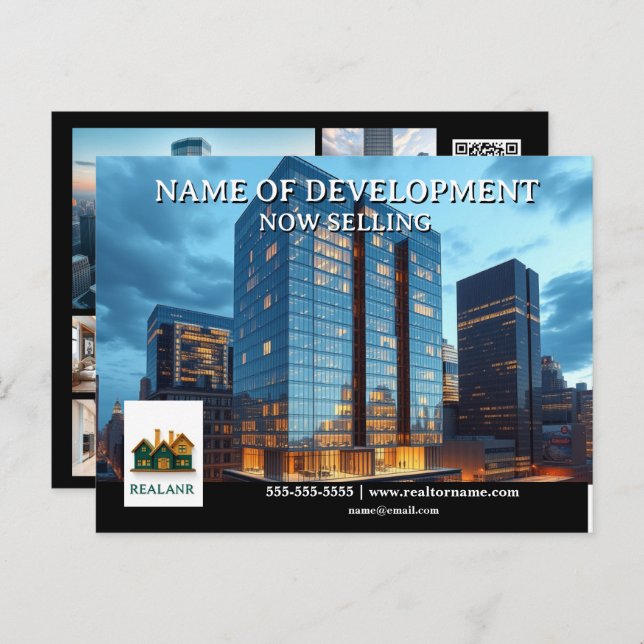 Development launch developer advertizing realtor  postcard (Front/Back)