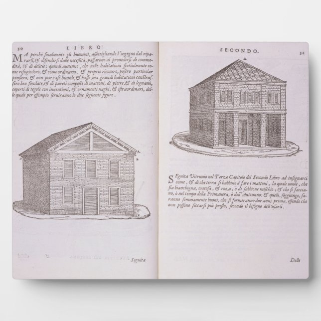 Development of Housing, from 'Della Architettura', Plaque (Front)