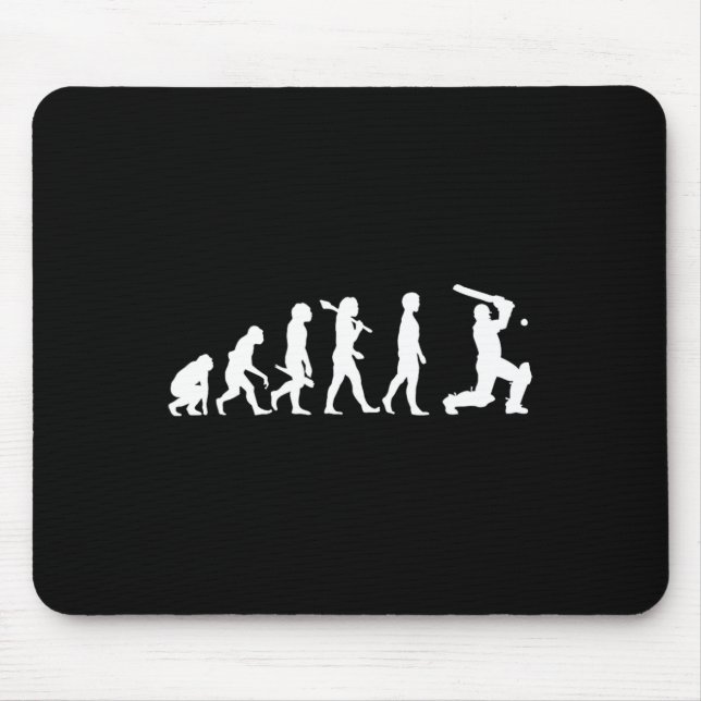 Development Of The Cricket Player - Cricket Player Mouse Mat (Front)