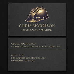 Development Services Hard Hat Professional Business Card