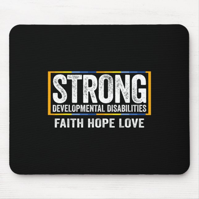 Developmental Disabilities Awareness Strong 1 Mouse Mat (Front)