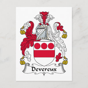 Devereux Family Crest Postcard